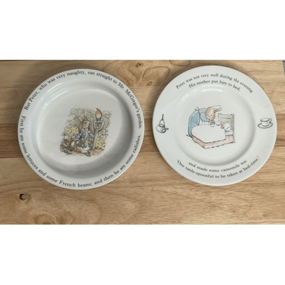 Wedgwood Peter Rabbit Beatrix Potter‎ Bowl with Plate / Dish